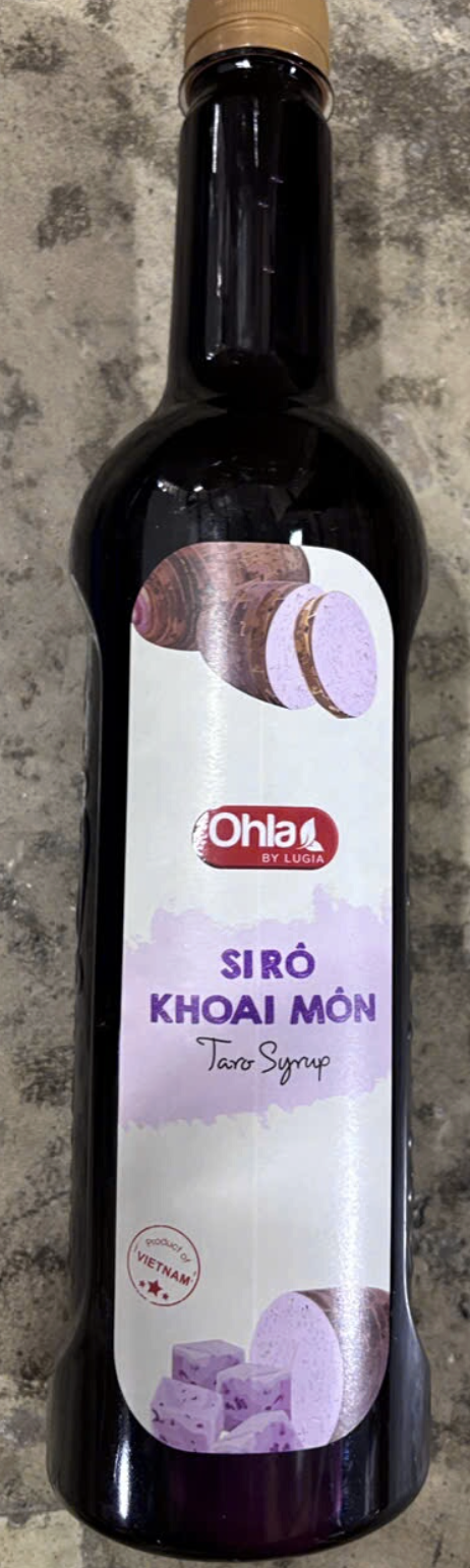 Siro khoai môn Ohla 780ml